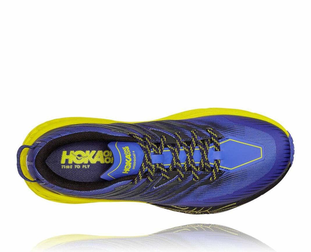 Men Trail Running | HOKA ONE ONE Speedgoat 4 Black Iris / Evening Primrose