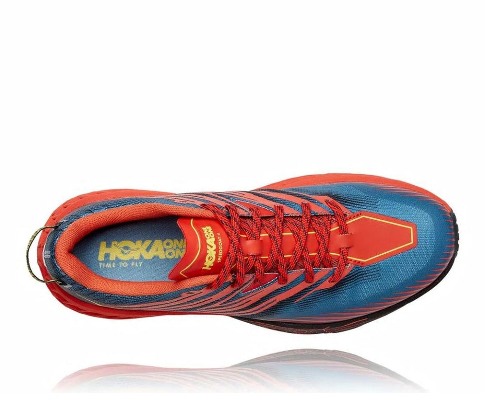 Men Trail Running | HOKA ONE ONE Speedgoat 4 Fiesta / Provincial Blue