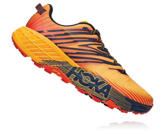 Men Trail Running | HOKA ONE ONE Speedgoat 4 Gold Fusion / Black Iris