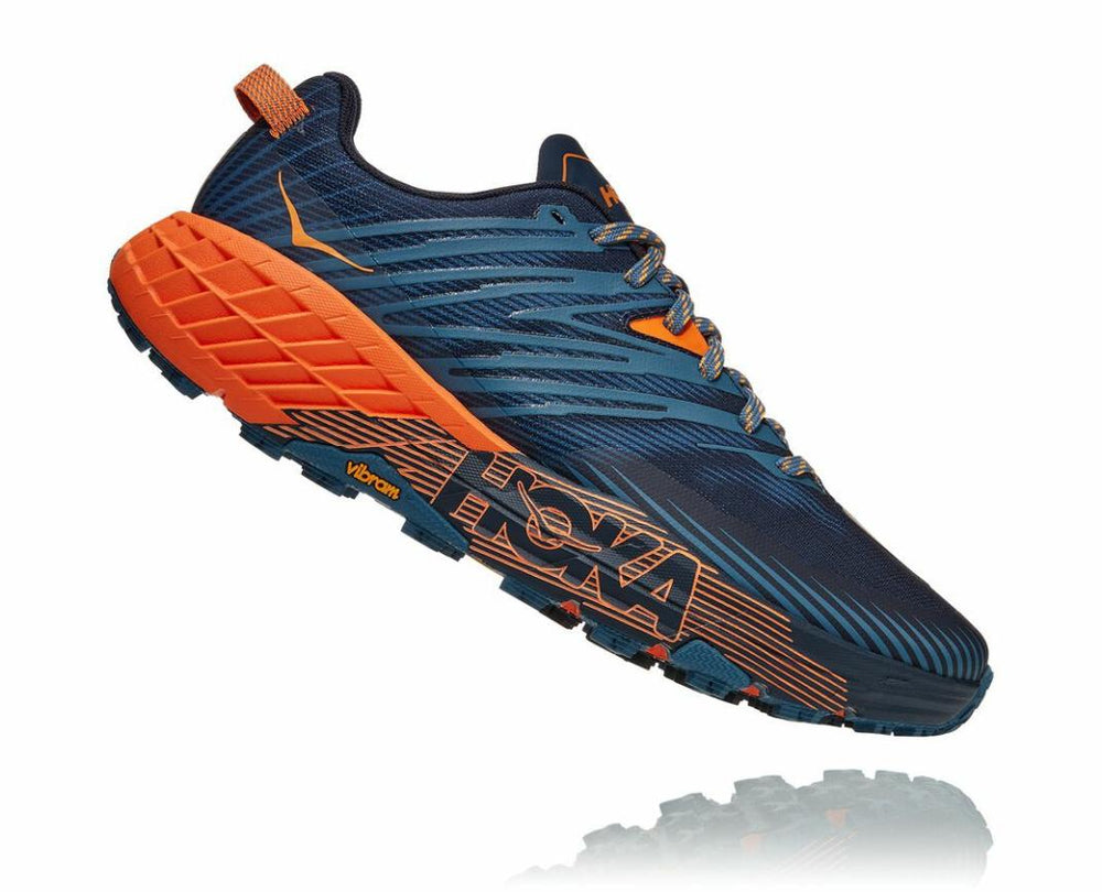 Men Trail Running | HOKA ONE ONE Speedgoat 4 Real Teal / Persimmon Orange