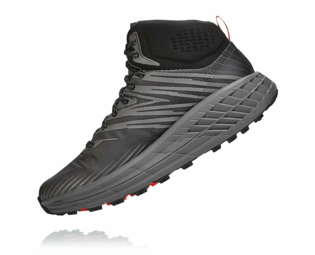 Men Trail Running | HOKA ONE ONE Speedgoat Mid GORE-TEX 2 Anthracite / Dark Gull Grey