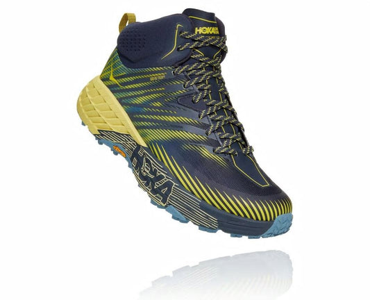 Men Trail Running | HOKA ONE ONE Speedgoat Mid GORE-TEX 2 Ombre Blue / Blue Sheen