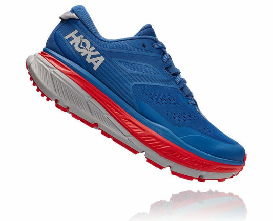 Men Trail Running | HOKA ONE ONE Stinson Atr 6 Dark Blue / High Risk Red