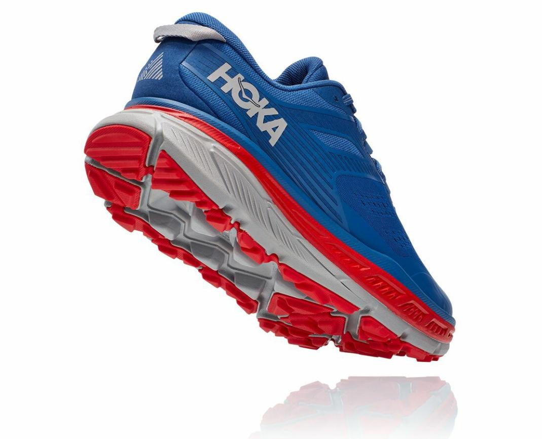 Men Trail Running | HOKA ONE ONE Stinson Atr 6 Dark Blue / High Risk Red