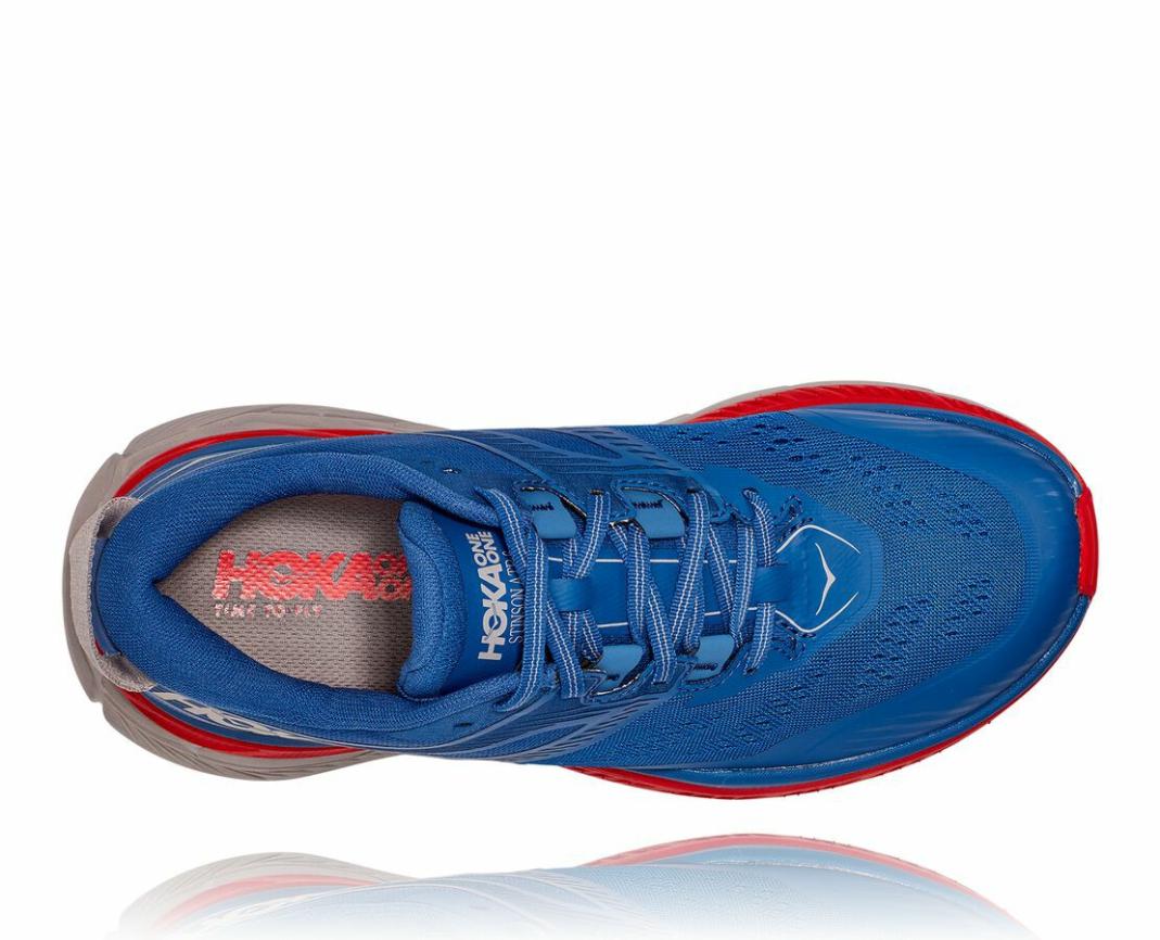 Men Trail Running | HOKA ONE ONE Stinson Atr 6 Dark Blue / High Risk Red