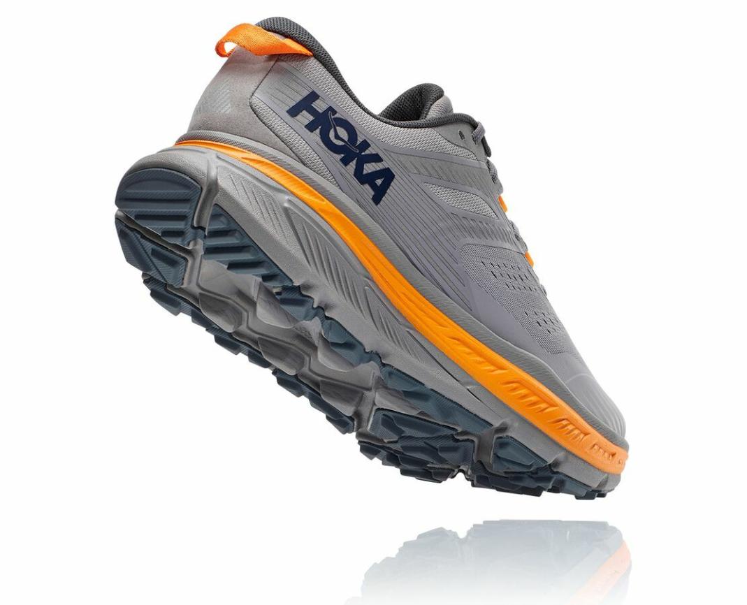 Men Trail Running | HOKA ONE ONE Stinson Atr 6 Frost Gray / Bright Marigold