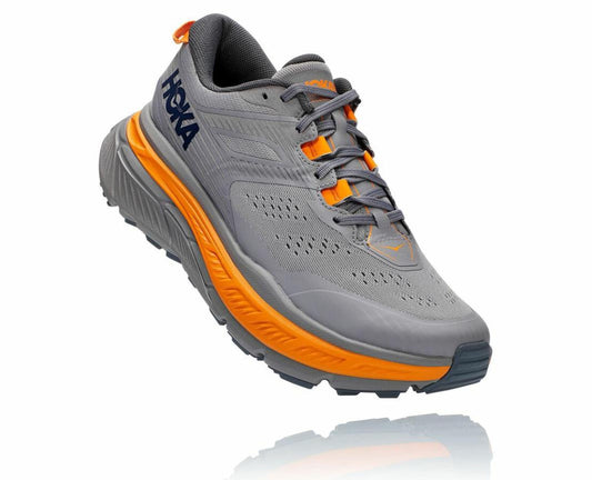 Men Trail Running | HOKA ONE ONE Stinson Atr 6 Frost Gray / Bright Marigold