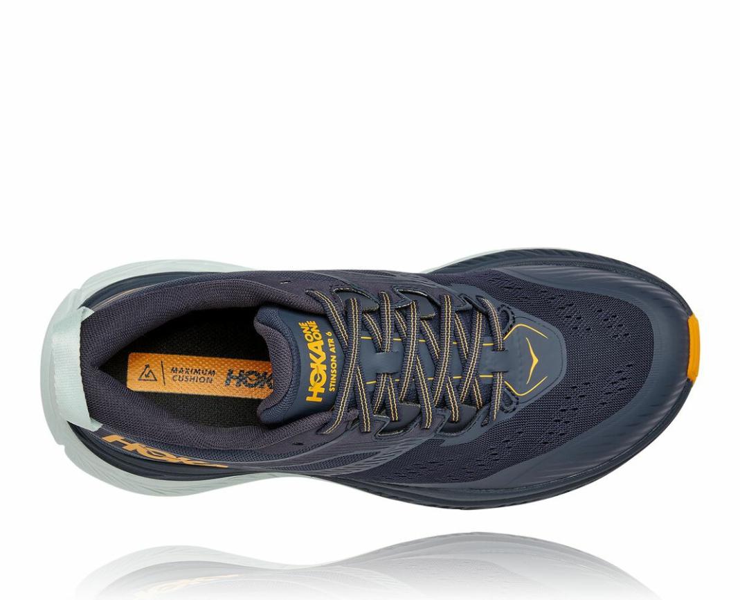 Men Trail Running | HOKA ONE ONE Stinson Atr 6 Ombre Blue / Saffron