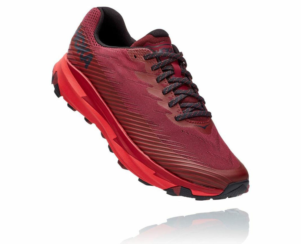 Men Trail Running | HOKA ONE ONE Torrent 2 Cordovan / High Risk Red