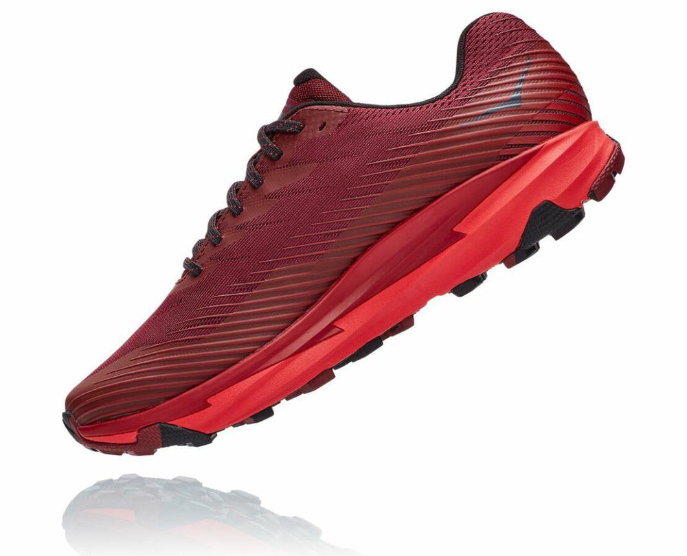 Men Trail Running | HOKA ONE ONE Torrent 2 Cordovan / High Risk Red