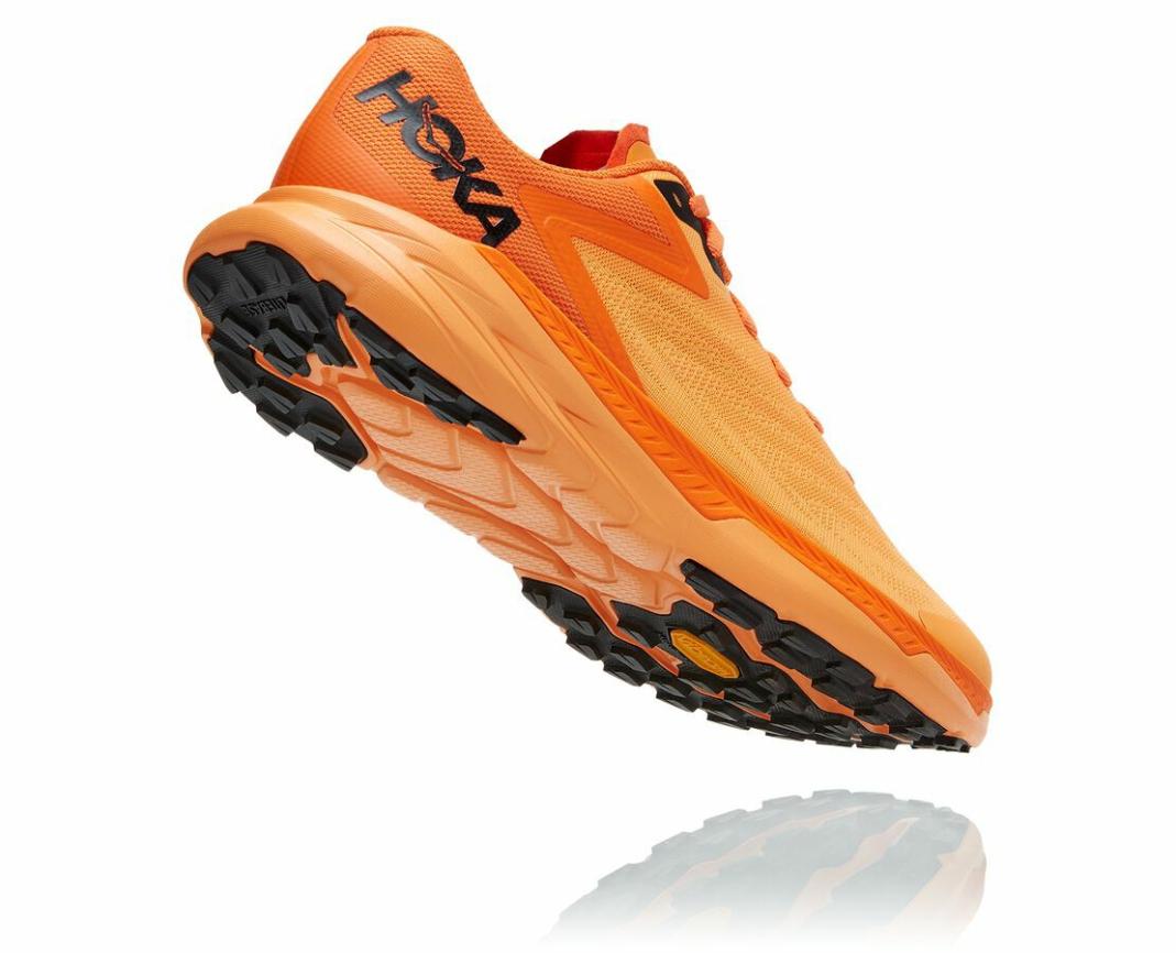 Men Trail Running | HOKA ONE ONE Zinal Blazing Orange / Persimmon Orange