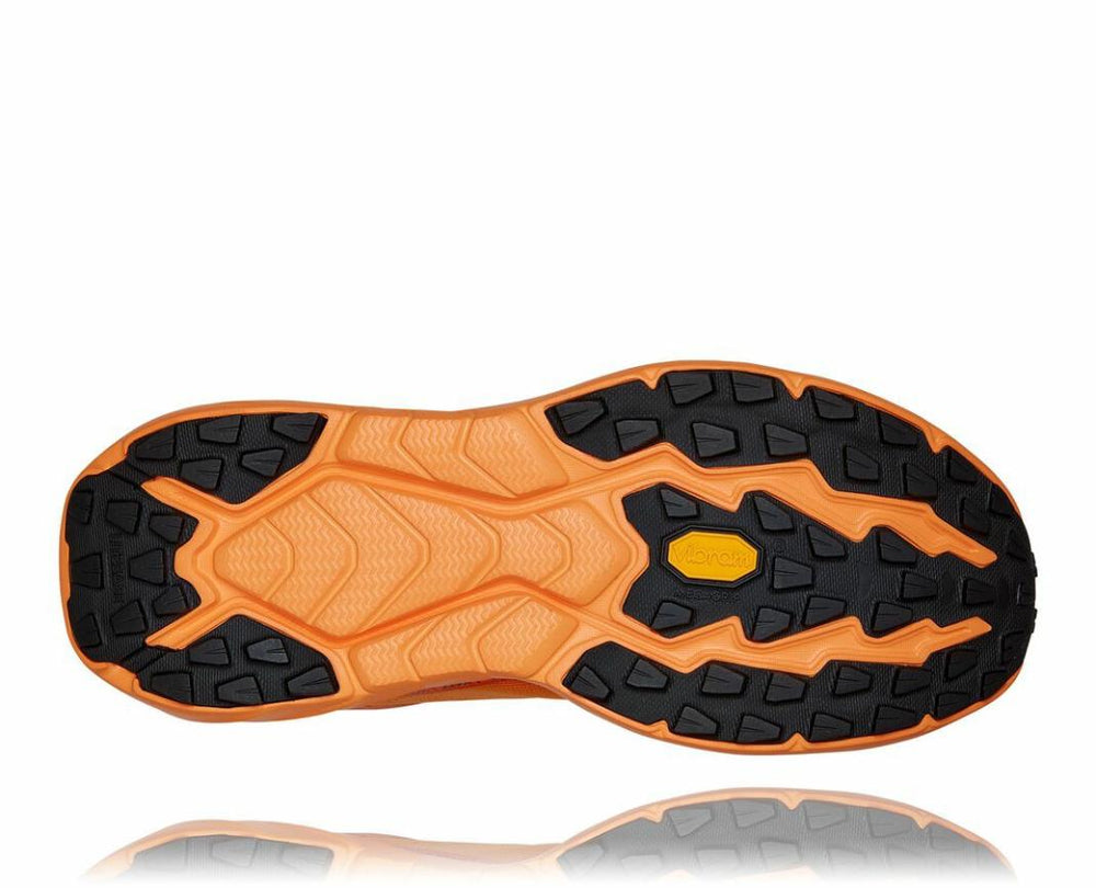 Men Trail Running | HOKA ONE ONE Zinal Blazing Orange / Persimmon Orange