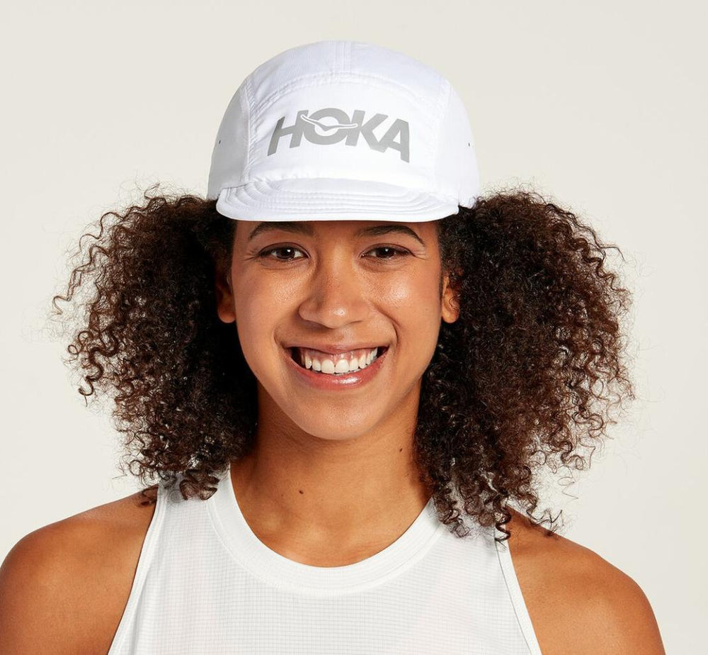 Men/Women Accessories | HOKA ONE ONE All Gender Packable Trail Hat White / Castlerock