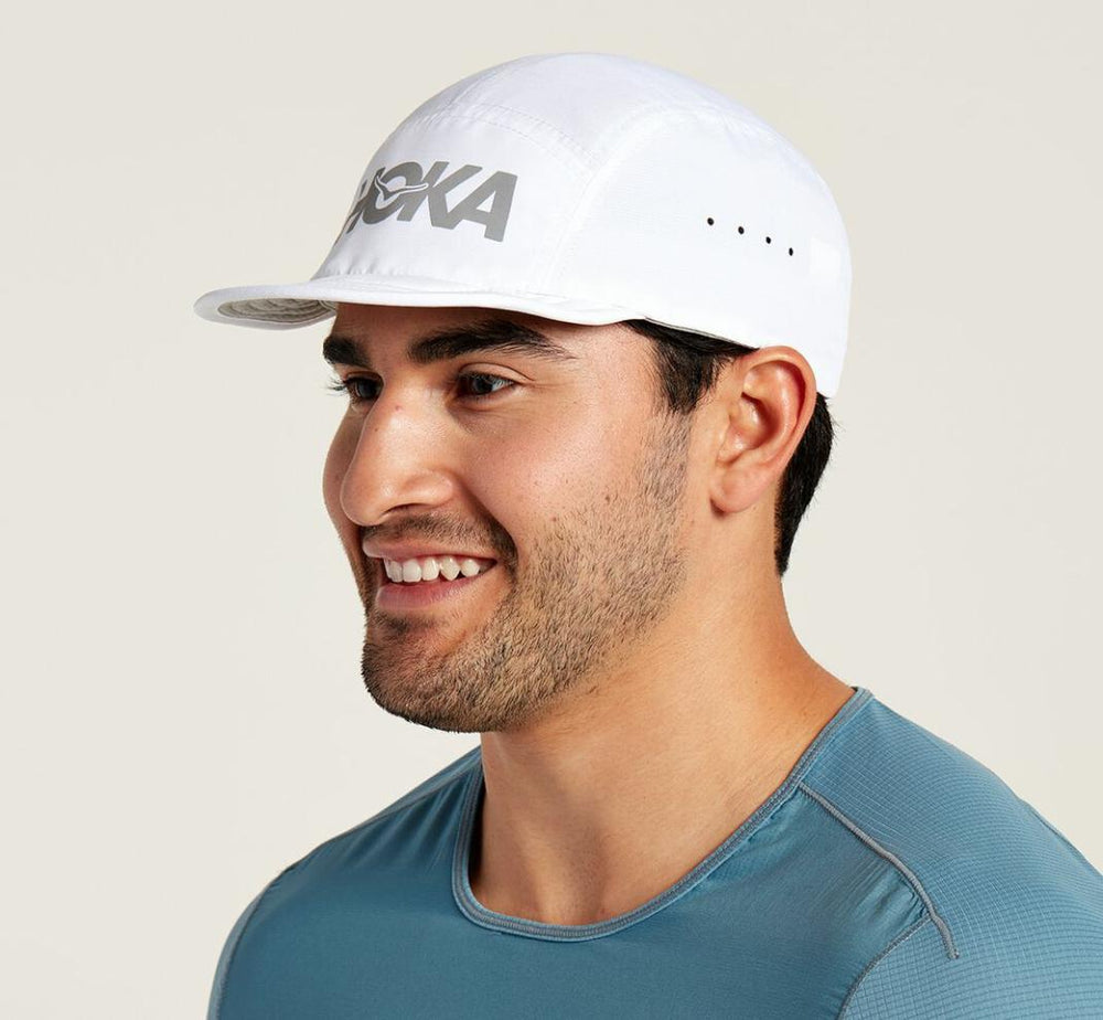 Men/Women Accessories | HOKA ONE ONE All Gender Packable Trail Hat White / Castlerock