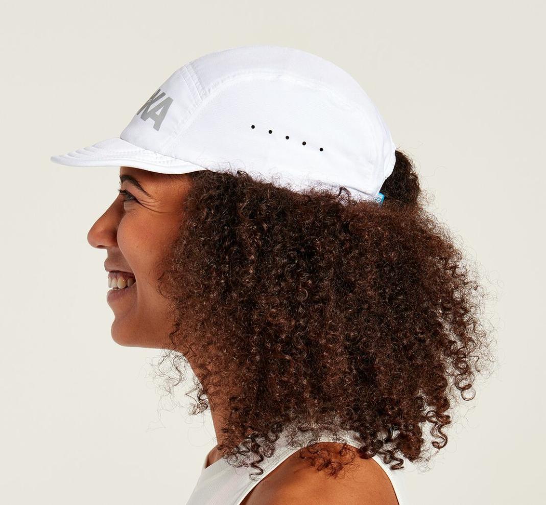 Men/Women Accessories | HOKA ONE ONE All Gender Packable Trail Hat White / Castlerock