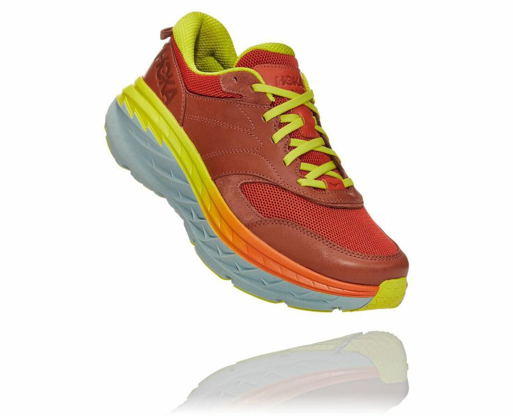 Men/Women Road Running | HOKA ONE ONE All Gender Bondi L Auburn / Chili