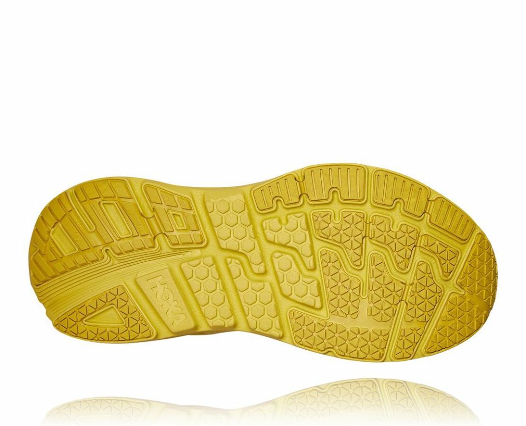 Men/Women Road Running | HOKA ONE ONE All Gender Bondi L Suede Celery / Lima Bean