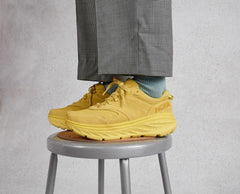 Men/Women Road Running | HOKA ONE ONE All Gender Bondi L Suede Celery / Lima Bean