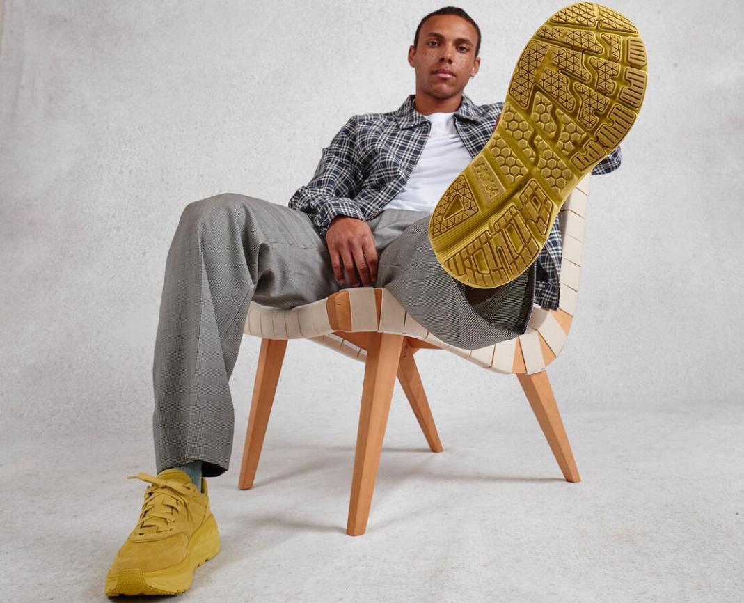 Men/Women Road Running | HOKA ONE ONE All Gender Bondi L Suede Celery / Lima Bean