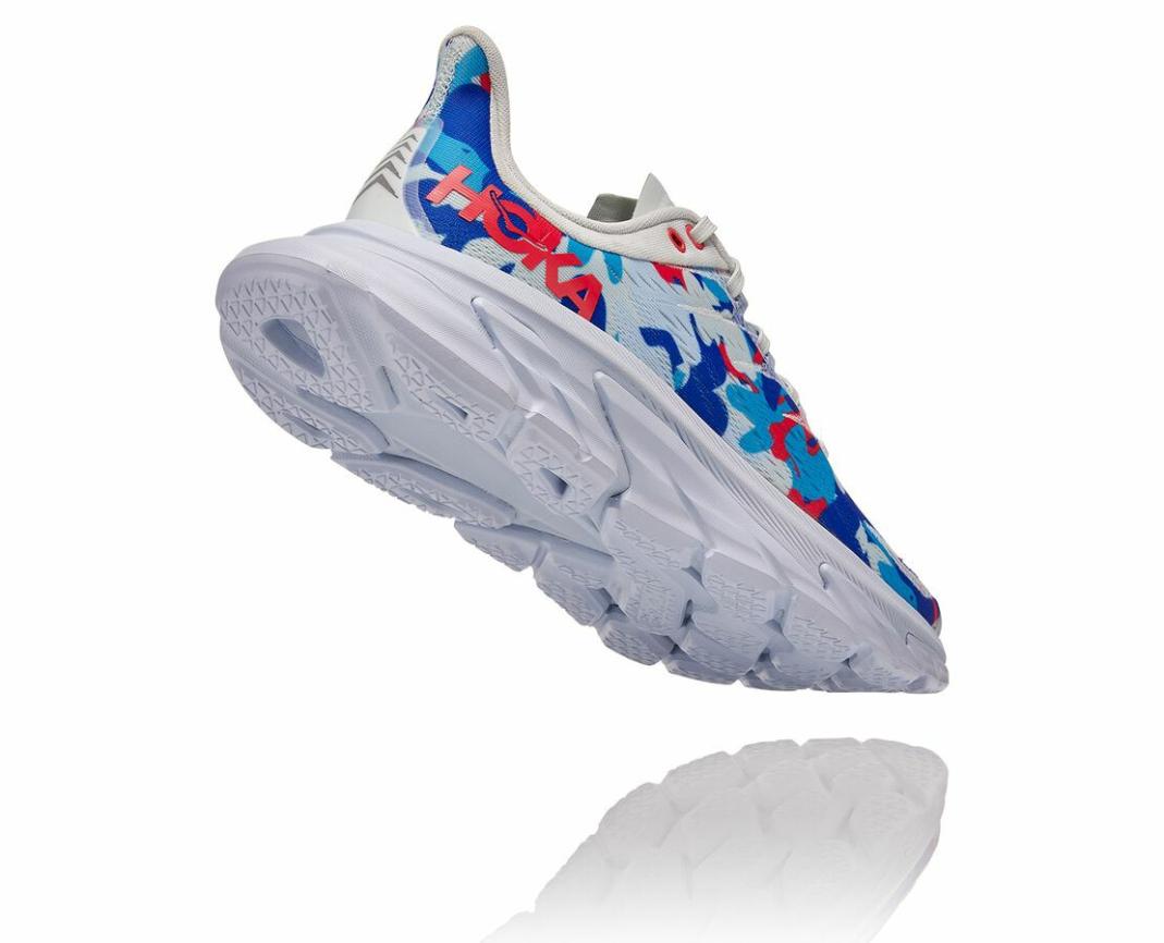 Men/Women Road Running | HOKA ONE ONE All Gender Clifton Edge Geometric Ballad Blue / Blue Flower