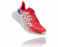 Men/Women Road Running | HOKA ONE ONE All Gender Clifton Edge Geometric Paradise Pink / Blue Flower