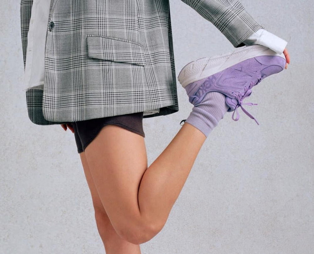 Men/Women Road Running | HOKA ONE ONE All Gender Clifton L Suede Chalk Violet / Lilac Ash