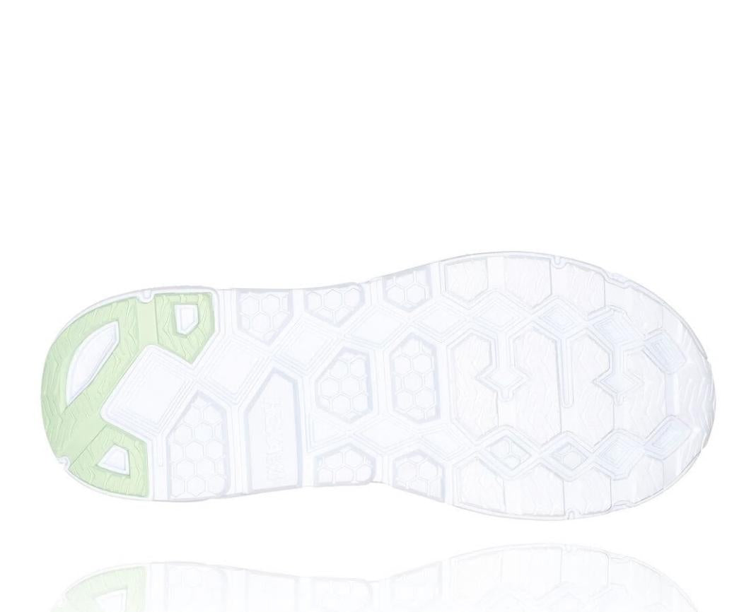 Men/Women Road Running | HOKA ONE ONE All Gender Clifton L White / Green Ash