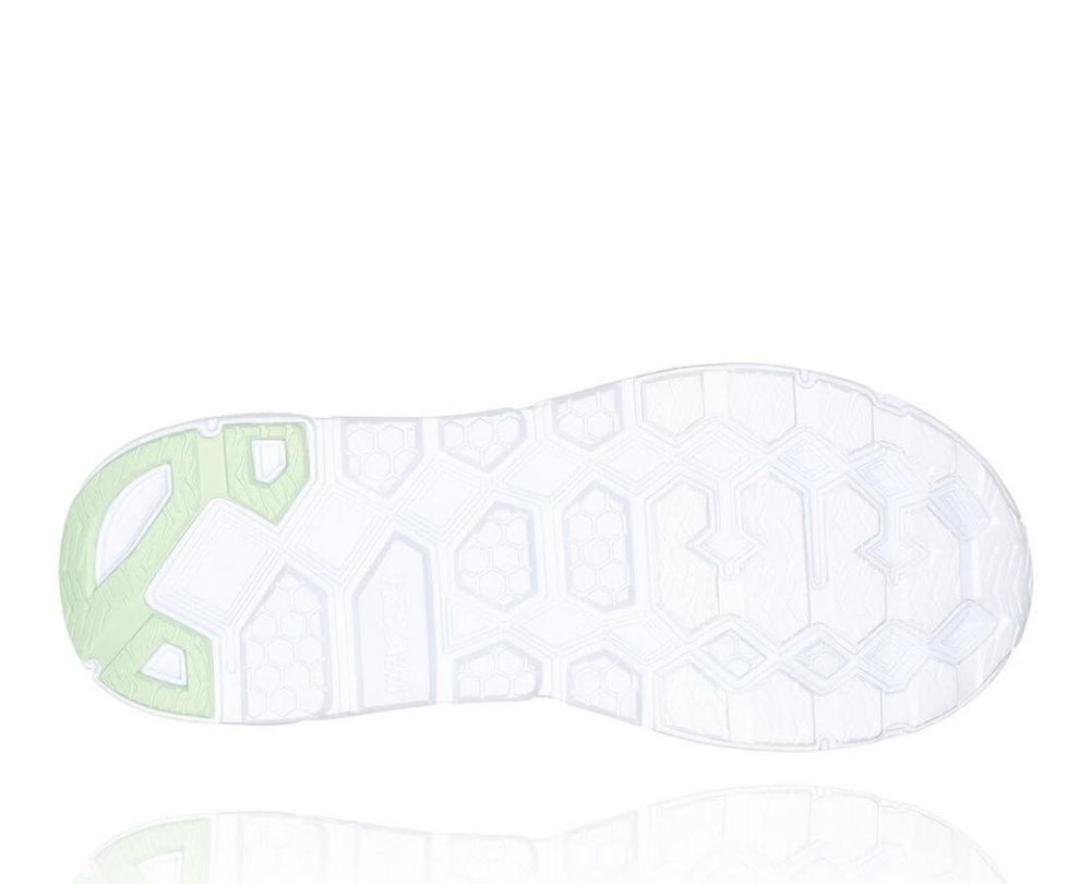 Men/Women Road Running | HOKA ONE ONE All Gender Clifton L White / Green Ash