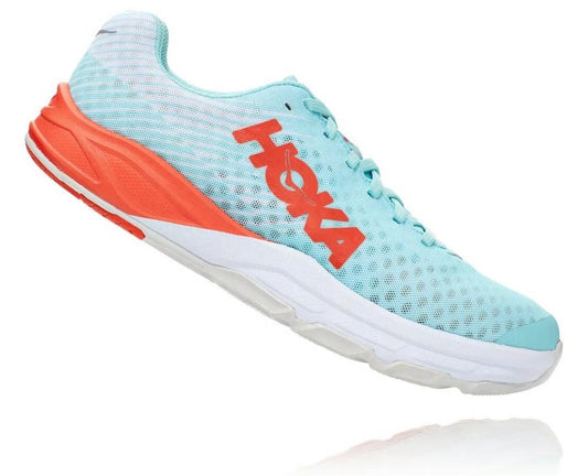 Men/Women Road Running | HOKA ONE ONE All Gender EVO Carbon Rocket Antigua Sand / Mandarin Red