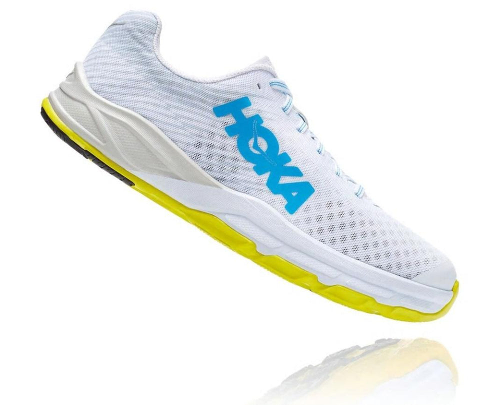 Men/Women Road Running | HOKA ONE ONE All Gender EVO Carbon Rocket Lunar Rock / Citrus