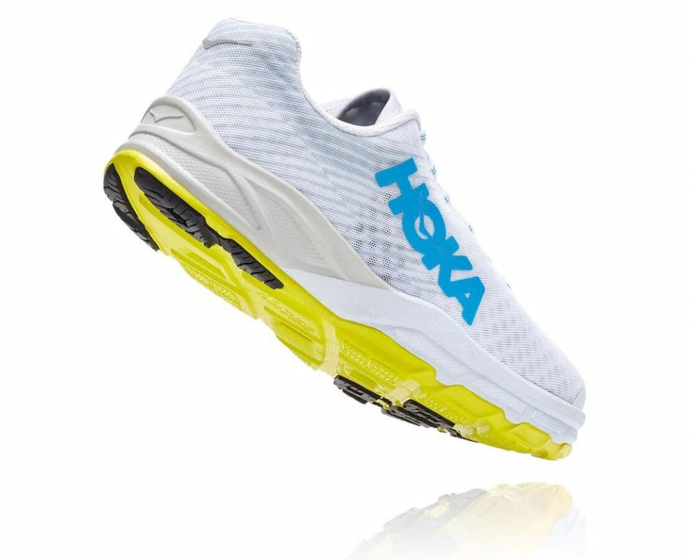 Men/Women Road Running | HOKA ONE ONE All Gender EVO Carbon Rocket Lunar Rock / Citrus
