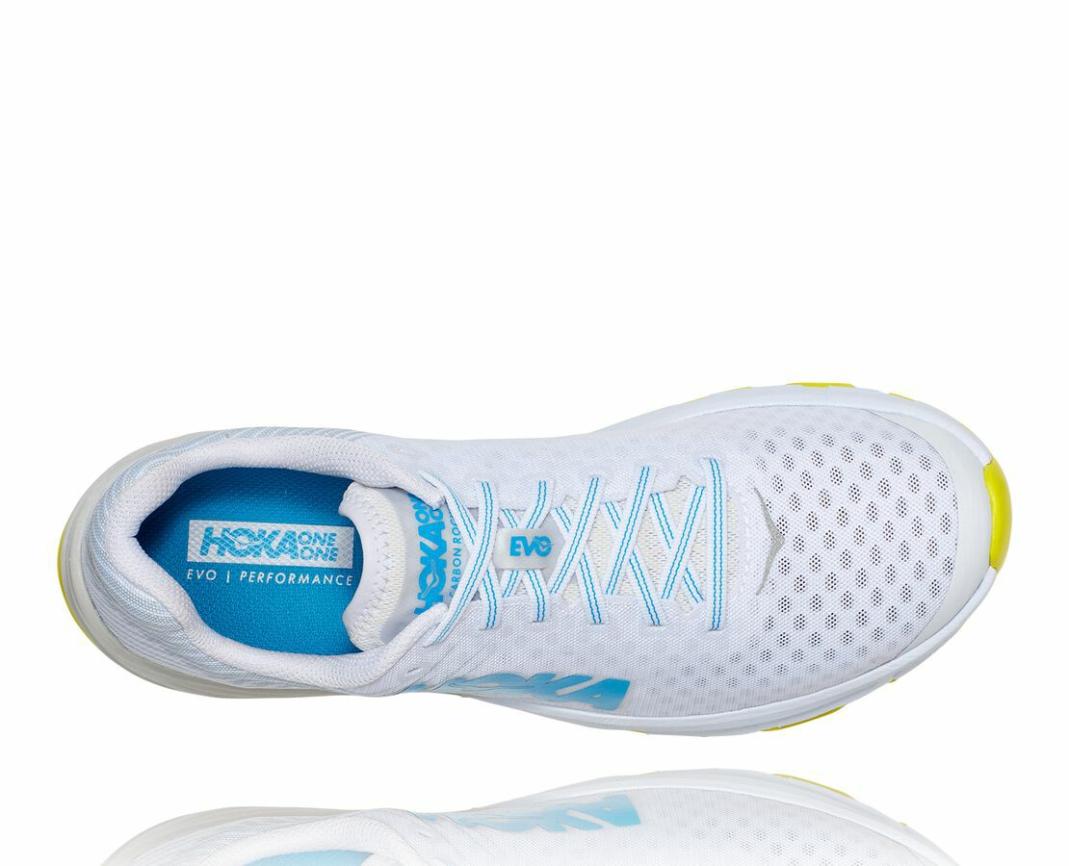 Men/Women Road Running | HOKA ONE ONE All Gender EVO Carbon Rocket Lunar Rock / Citrus