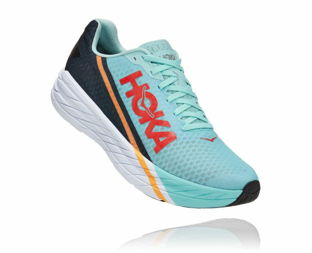 Men/Women Road Running | HOKA ONE ONE All Gender Rocket X Eggshell Blue / Black