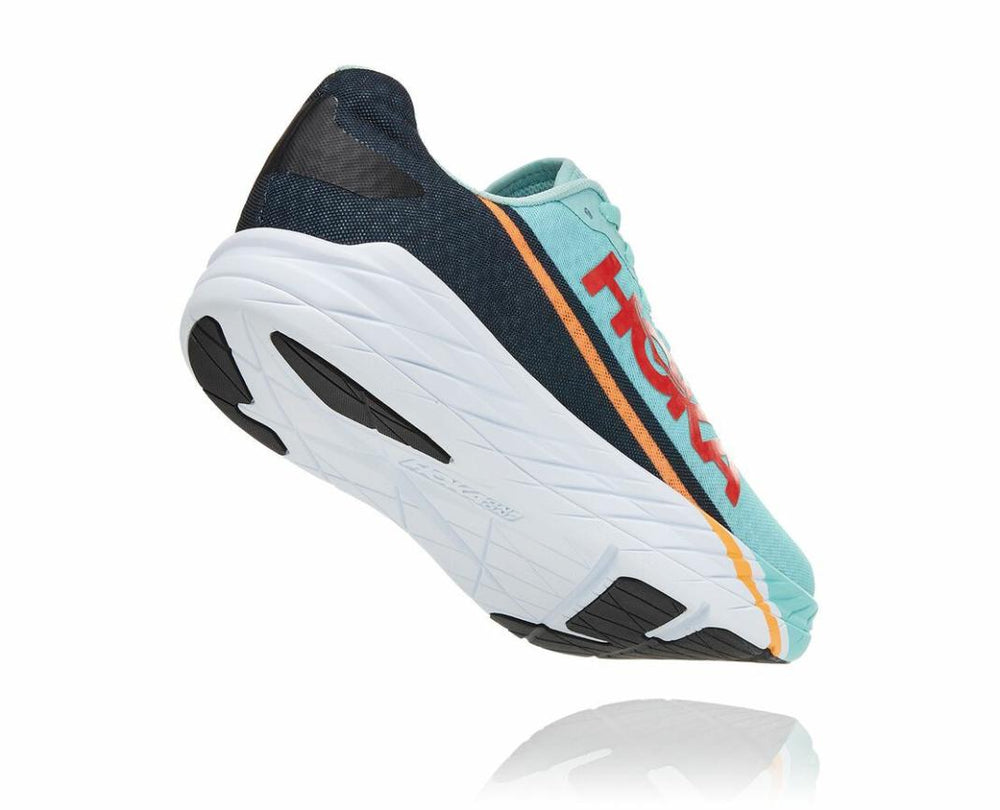 Men/Women Road Running | HOKA ONE ONE All Gender Rocket X Eggshell Blue / Black