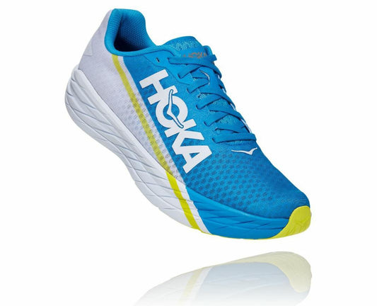 Men/Women Road Running | HOKA ONE ONE All Gender Rocket X White / Diva Blue