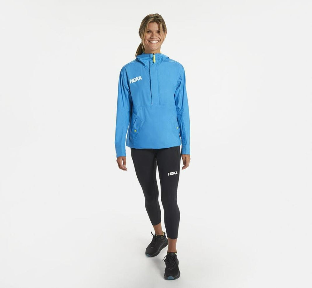 Men/Women Tops | HOKA ONE ONE All Gender Anorak Diva Blue