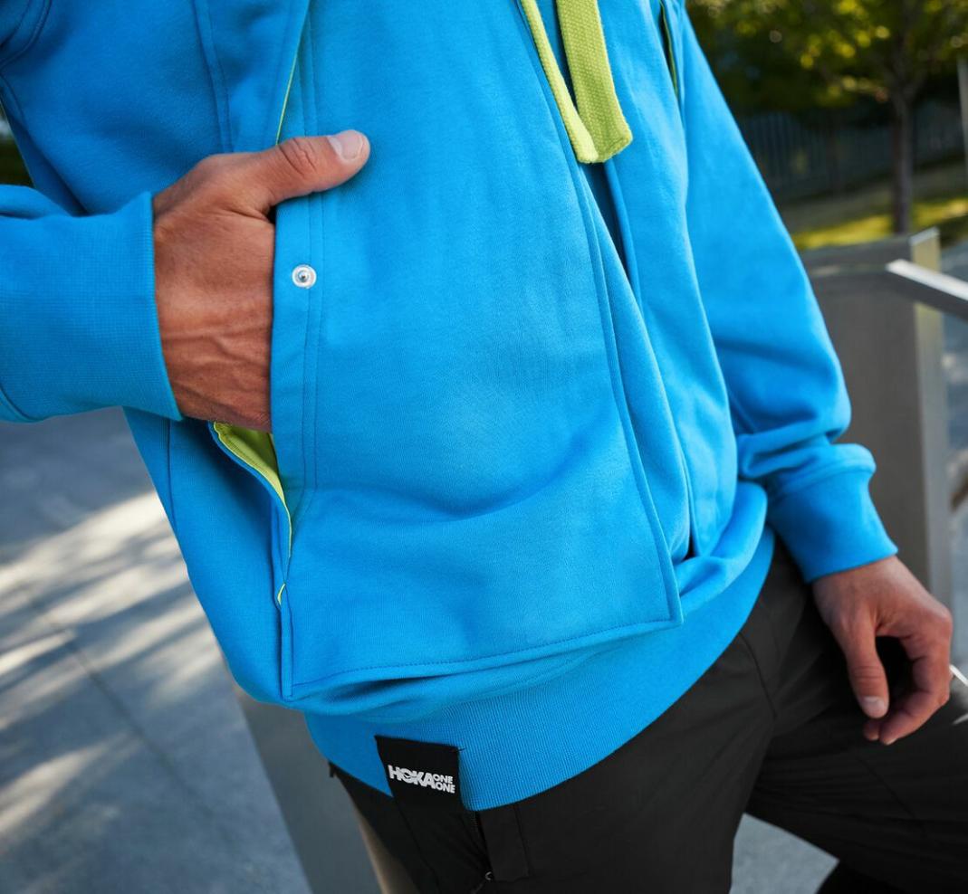 Men/Women Tops | HOKA ONE ONE All Gender Bondi Hoodie Diva Blue