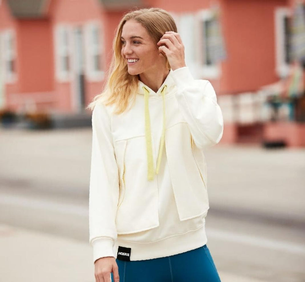 Men/Women Tops | HOKA ONE ONE All Gender Bondi Hoodie White