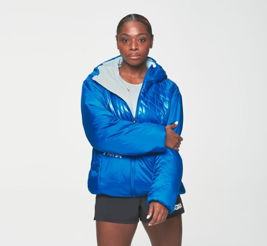 Men/Women Tops | HOKA ONE ONE All Gender Puffy Jacket Imperial Blue