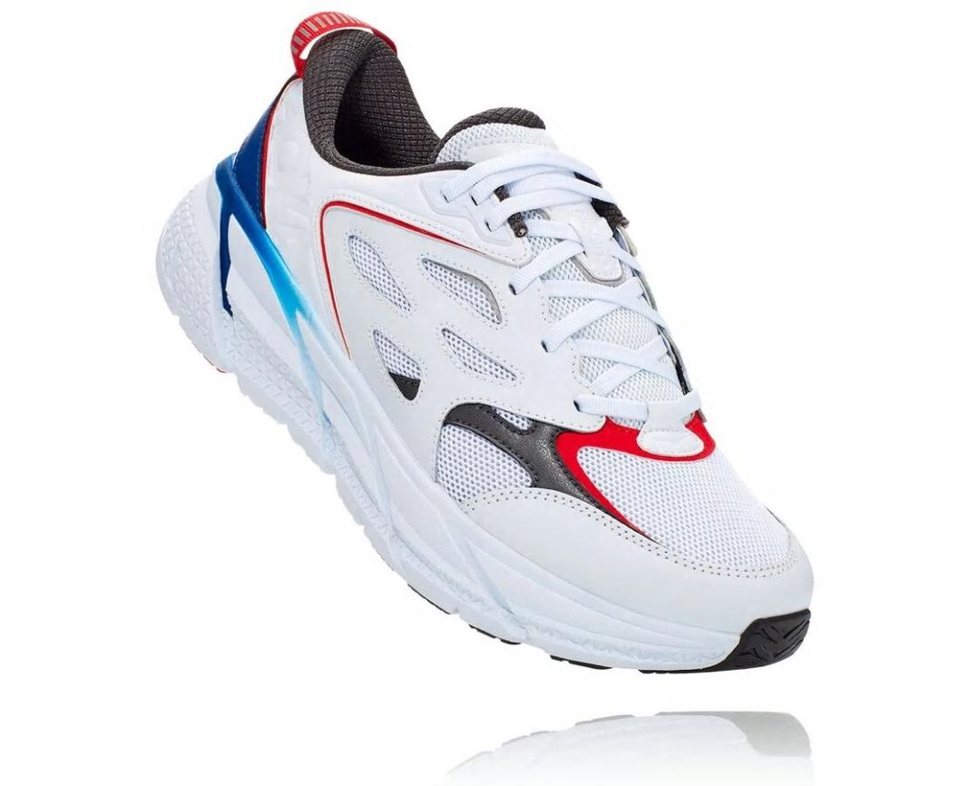 Men/Women Walking | HOKA ONE ONE All Gender Hoka X Opening Ceremony Clifton White / True Blue