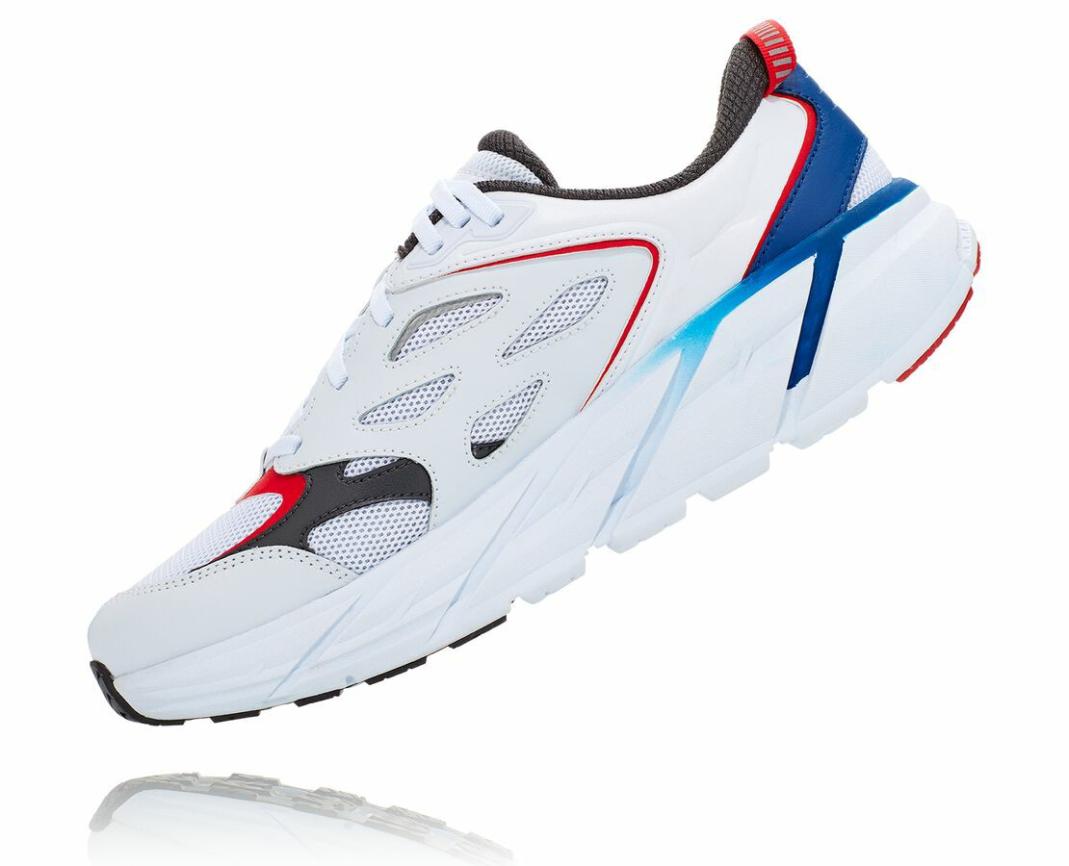 Men/Women Walking | HOKA ONE ONE All Gender Hoka X Opening Ceremony Clifton White / True Blue