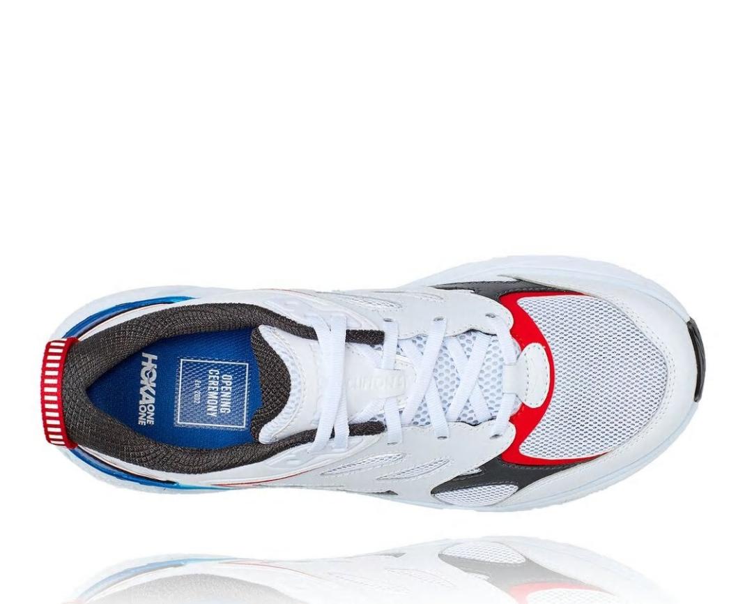 Men/Women Walking | HOKA ONE ONE All Gender Hoka X Opening Ceremony Clifton White / True Blue