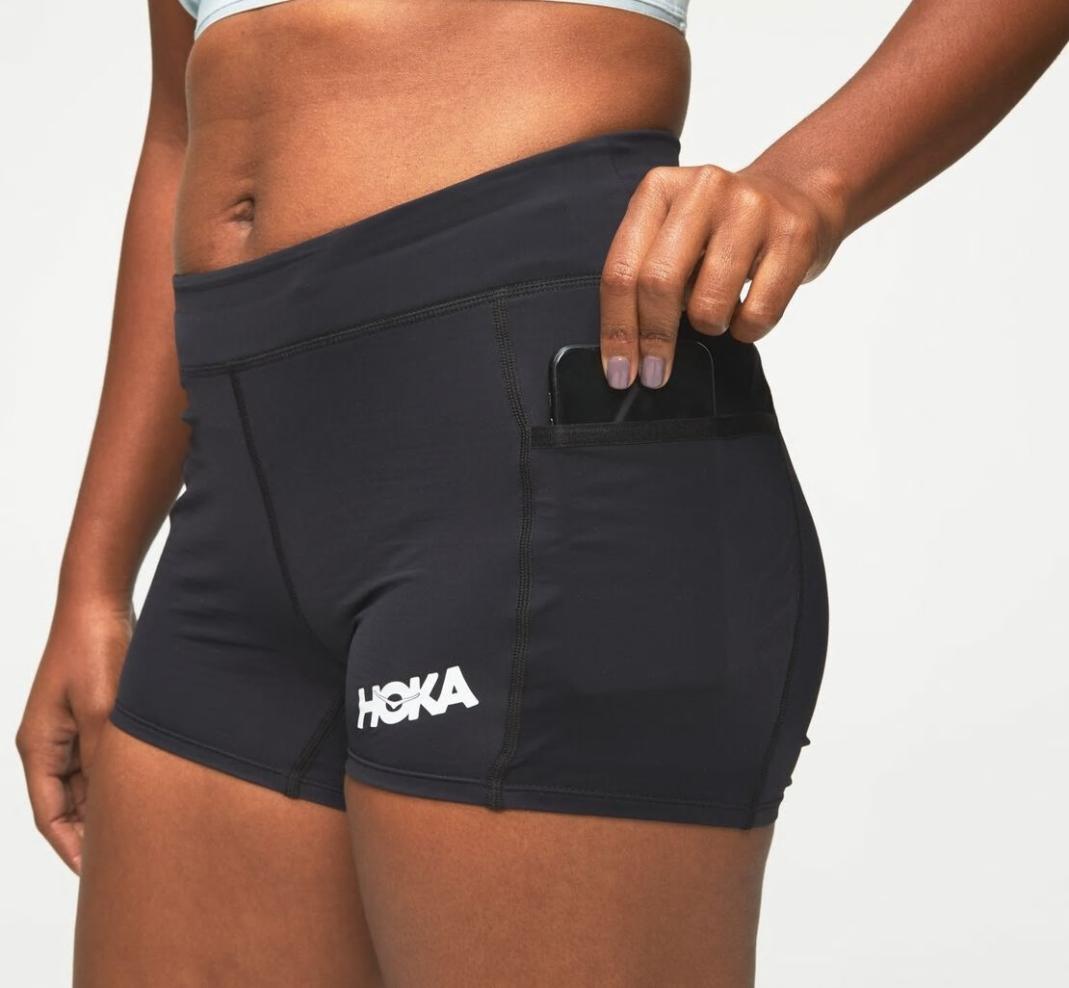 Women Bottoms | HOKA ONE ONE Performance Knit 3" Short Black