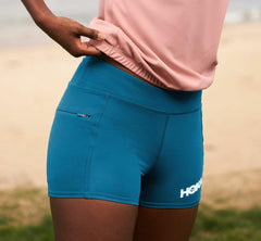 Women Bottoms | HOKA ONE ONE Performance Knit 3" Short Moroccan Blue