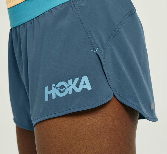 Women Bottoms | HOKA ONE ONE Performance Woven 2" Short Real Teal