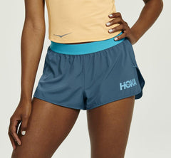 Women Bottoms | HOKA ONE ONE Performance Woven 2" Short Real Teal