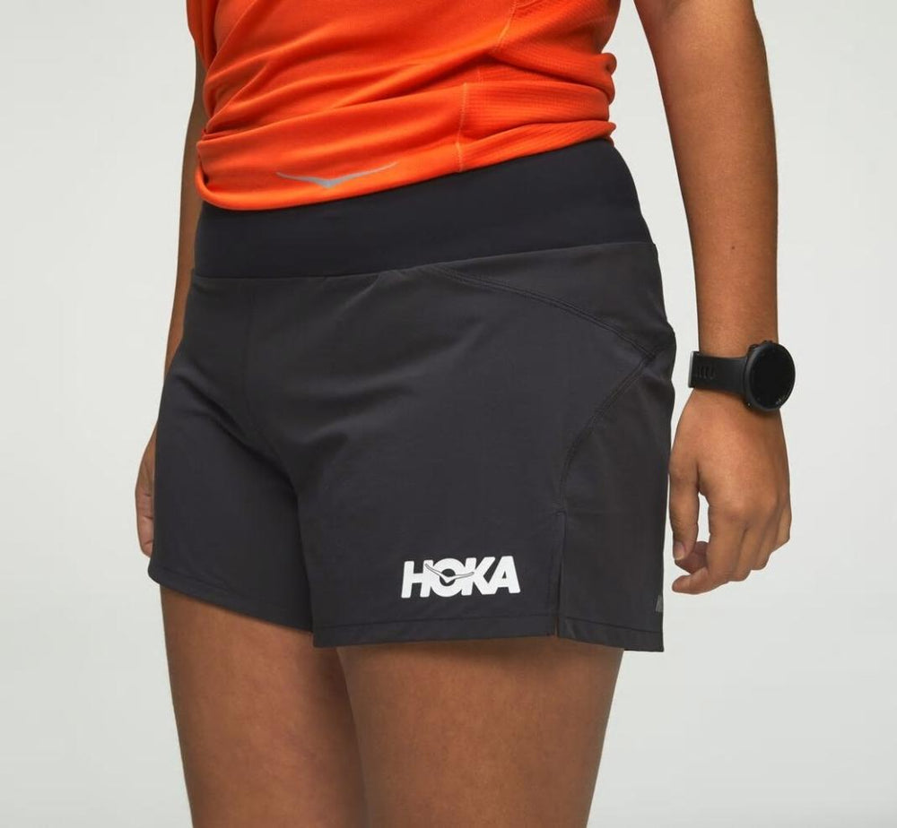 Women Bottoms | HOKA ONE ONE Performance Woven 4" Short Black
