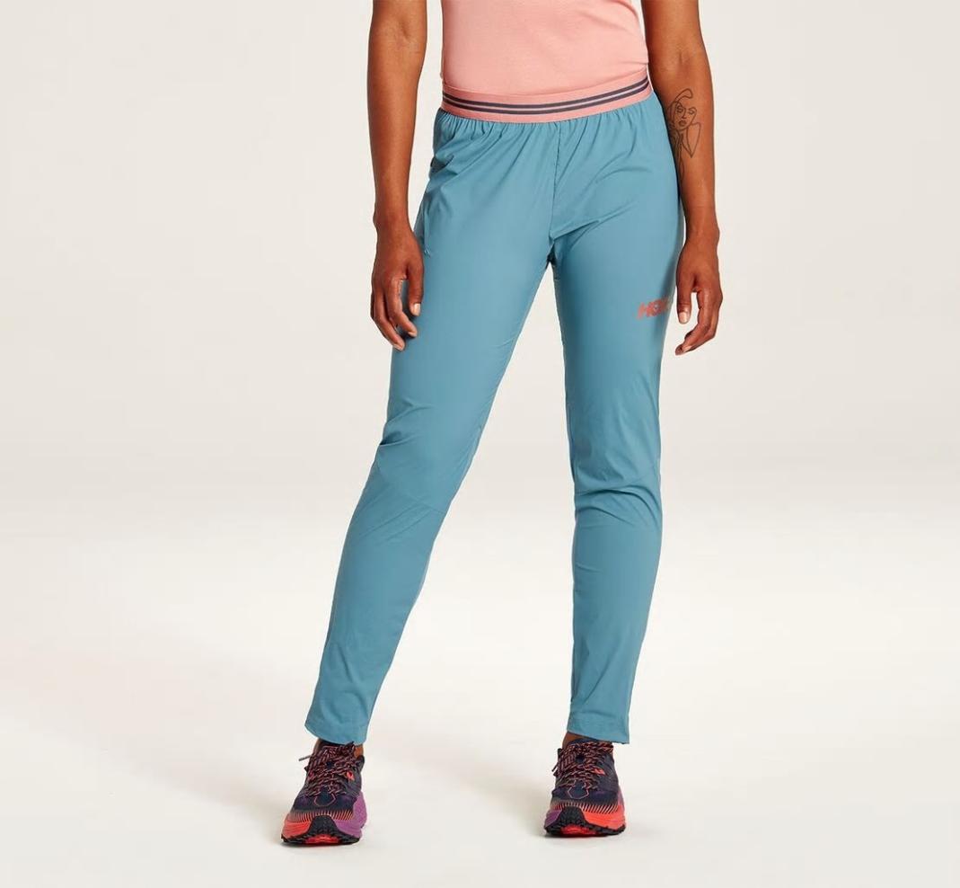 Women Bottoms | HOKA ONE ONE Wind Pant Ombre Blue / Provincial Blue