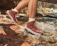Women Hiking &amp; Backpacking | HOKA ONE ONE Anacapa Mid GORE-TEX Hot Sauce / Cherry Mahogany