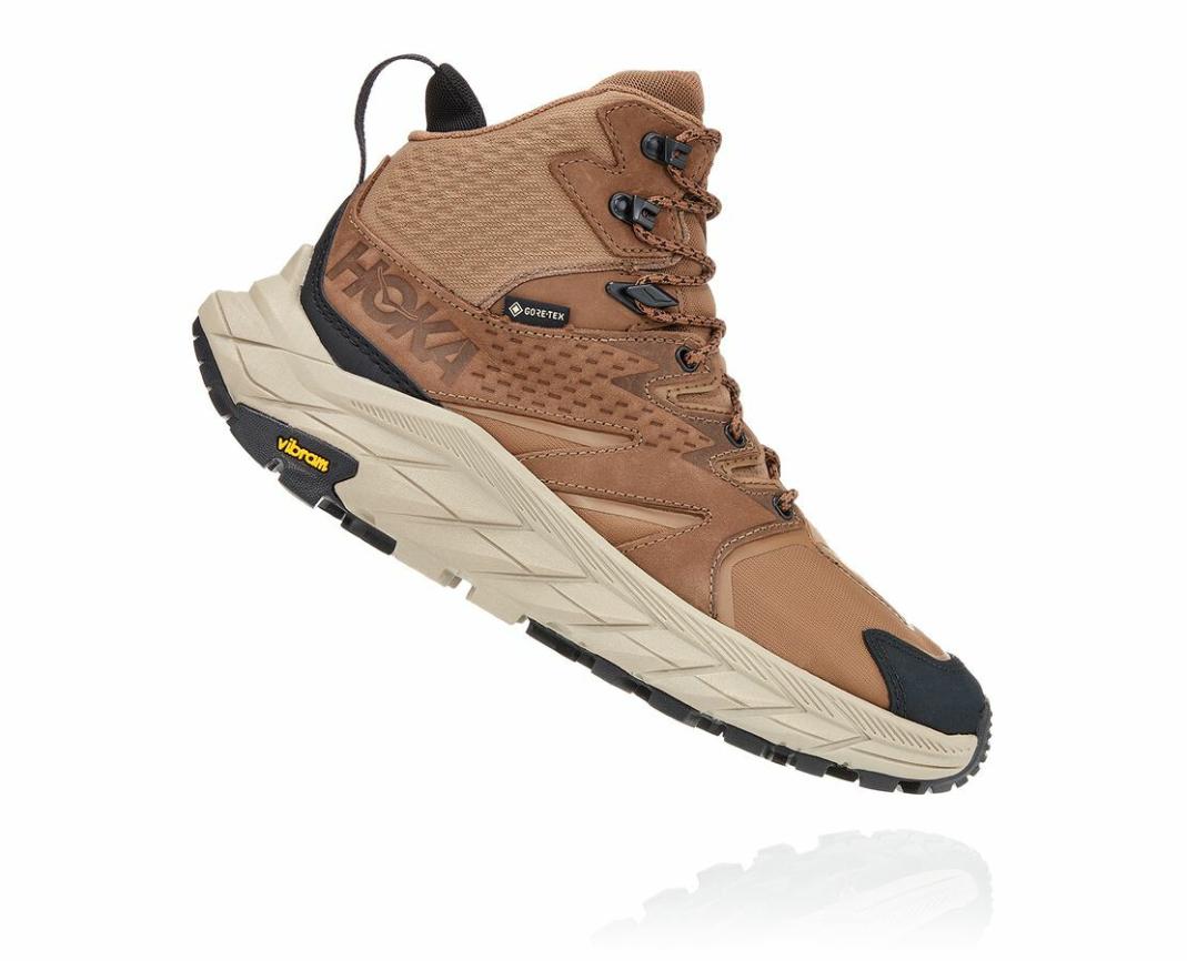 Women Hiking &amp; Backpacking | HOKA ONE ONE Anacapa Mid GORE-TEX Otter / Black